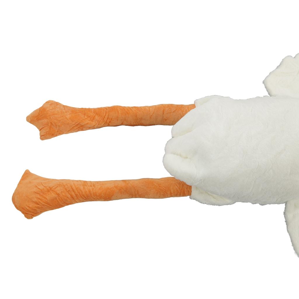 Stuffed Animal Toy Big White Goose Shape Simulation Design Cute Beautiful Soft Comfortable Plush