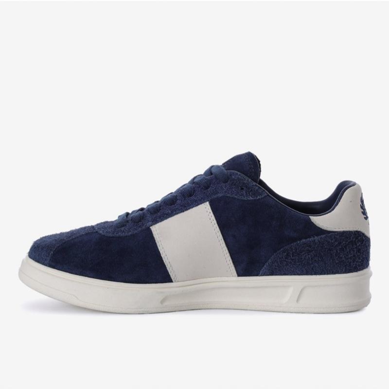 Fred Perry Navy Suede Leather Sneakers Sfpm2519315 X86