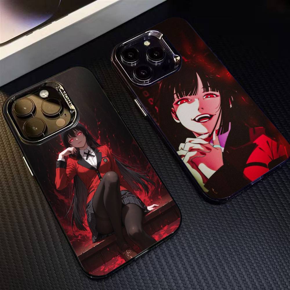 K-Kakegurui Y-Yumeko Phone Case For iPhone 16 17 15 14 12 13 Pro Max Black Color Shockproof Cover