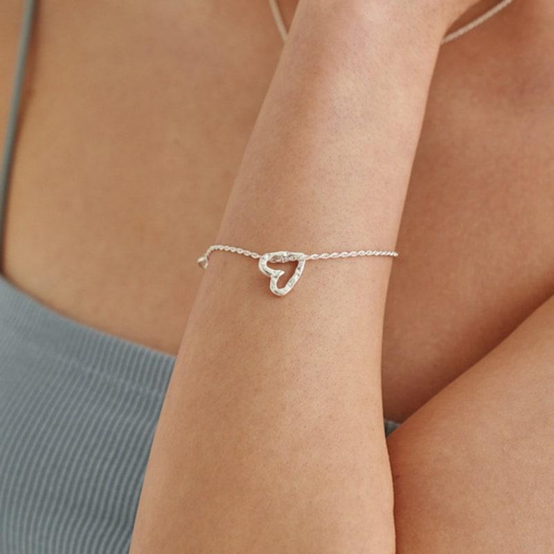 Liersi Bumpy Heart (m) Rope Chain Bracelet