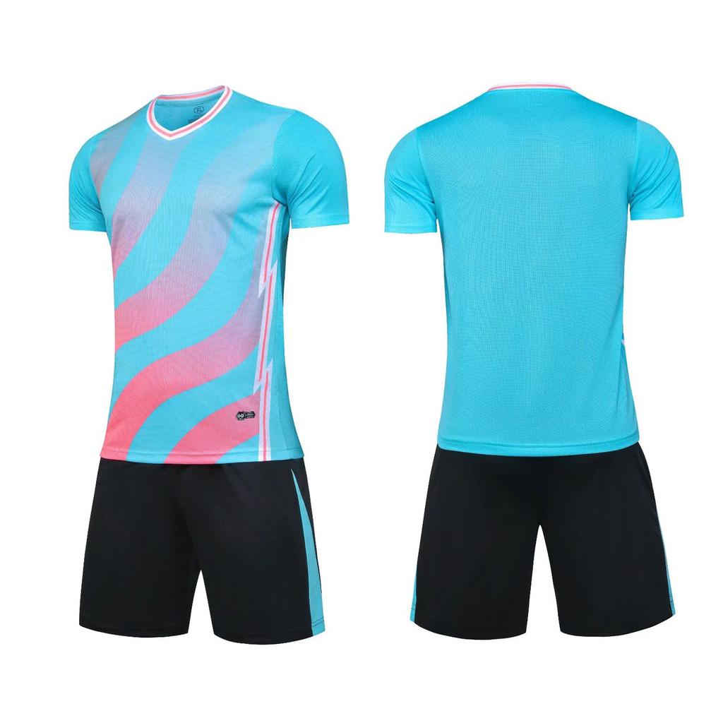 Football Suit Children Adult Short Sleeve Game Training Suit Student Sports Football Suit Printing
