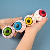 Halloween Augapfel Quetschspielzeug Realistischer TPR Stressabbau Ball Knebel Scherz Fidget für Kinder Erwachsene Tragbares Dekompressions-Gadget für Angst Partygeschenke