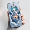 Case For Nokia 7 Phone Casing For Nokia 7 Plus Back Cover Trendy Soft Silicone Shockproof Black Case Milk Tea Rabbit Pattern