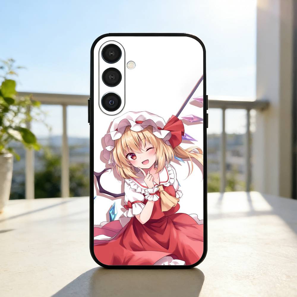 Epc TouHou Project Flandre Scarlet Phone Case For Samsung A73,A21s,A22,A31,A32,A52,A53,A71,A80,Soft Black Shell