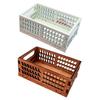 Miniature Kitchen Vegetable Storage Box Mini Wood Basket Cute Dollhouse Furniture Accessory for Enhanced Miniature Scenes