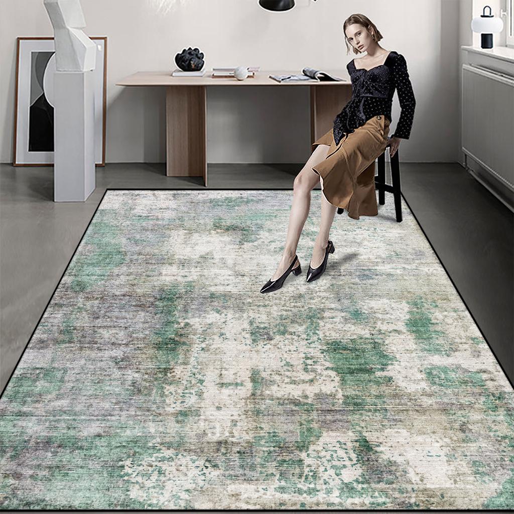 Abstrakter Stil Moderner Wohnzimmerteppich Große Flächenteppiche für Zimmer Heimdekor Waschbare Fußmatten Kinderspielmatte Anpassbar