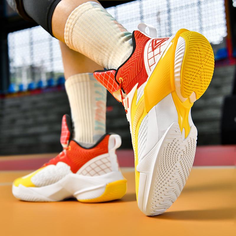 Professional basketball shoes for junior high school students and teenagers, low-top, breathable, anti-slip and wear-resistant