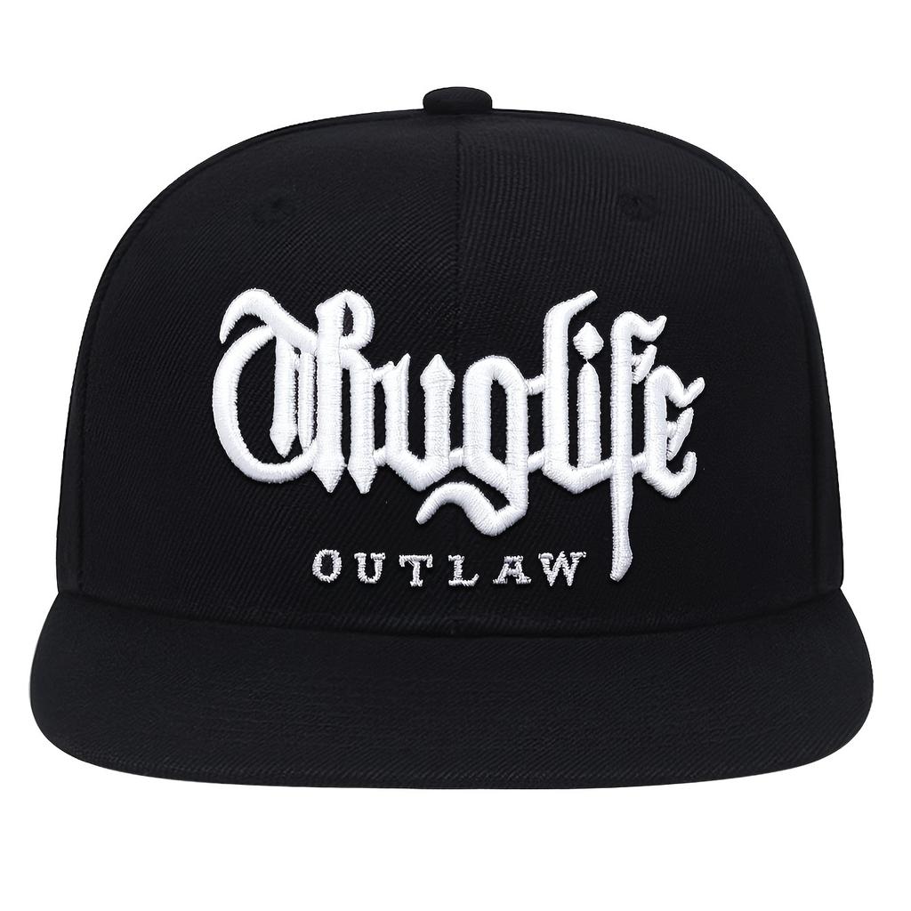 1 buc Șapcă Snapback la Modă Brodată Thug Life, Șapcă de Baseball pentru Sporturi în Aer Liber pentru Bărbați și Femei
