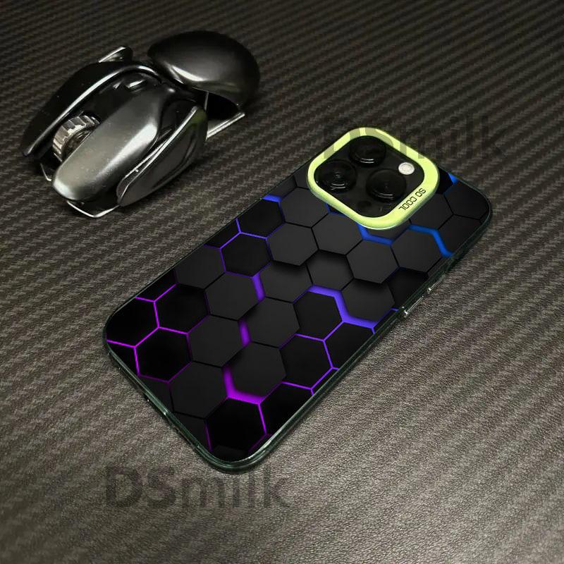 

Honeycomb Cube Drop-proof Phone Case for Apple iPhone 17Pro/16Plus/15/14/13/X iPhone 13 Pro Max