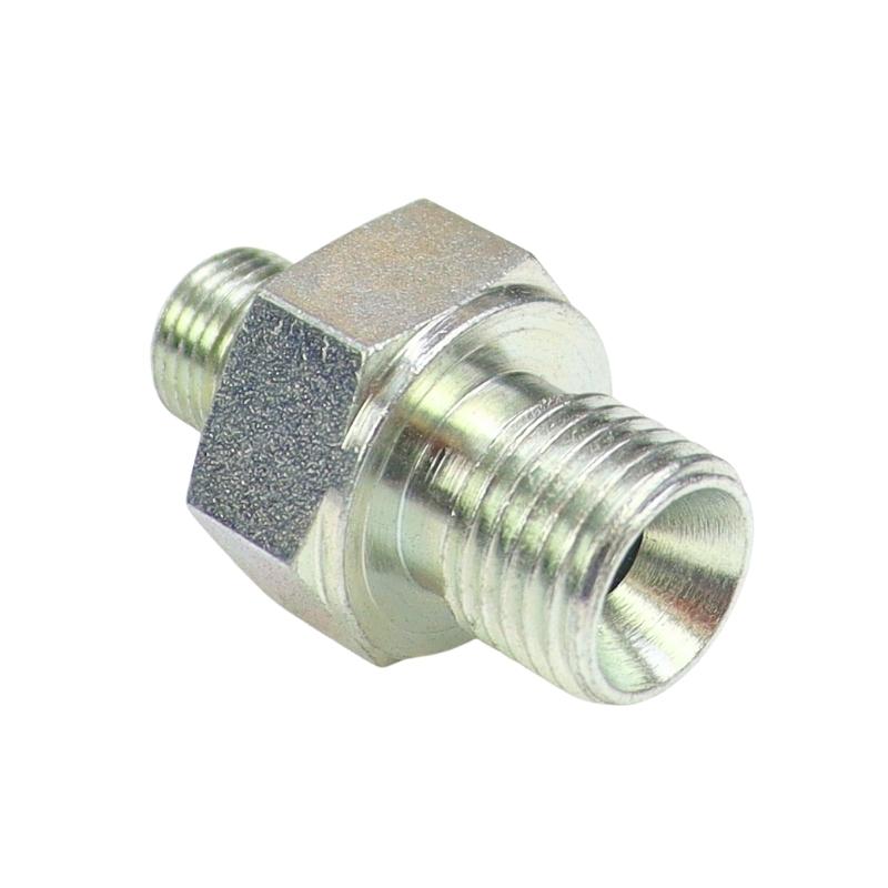 Connector - Hydraulic Coupling - Straight BB 1/4" - 1/8"