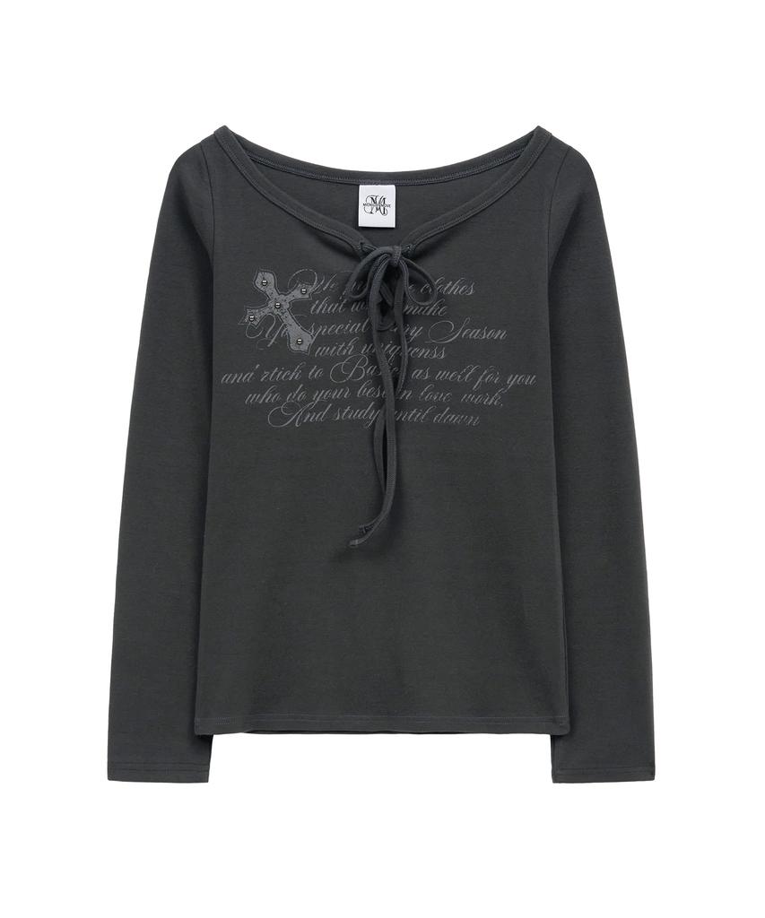 MIDNIGHT MOVE Cr Starp T (Dark Grey)