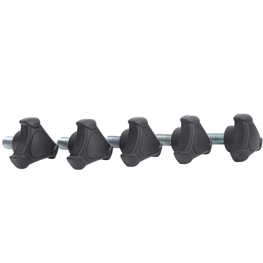 5pcs Plastic Triangular Handle Screw Knob Tightening Screw Set Accessory M10 25mm