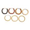 Bohemian Style Wood Bead Stacked Bracelet, Ethnic Style Letter Soft Pottery Round Bead Bracelet Female