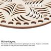 4pcs Crochet Basket Base Circle Wooden Crochet Bag Bottom Unfinished Wood for DIY Craft Basket Crochet Bag Weaving Knitting 5.5"