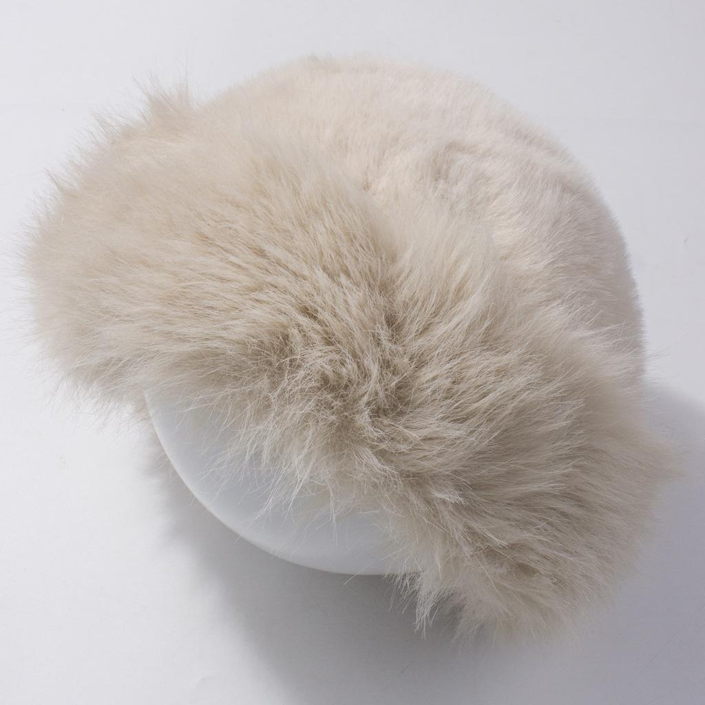 Winter Warm Faux Fur Bucket Hat for Kids, Fleece-Lined, Thickened, Windproof, Faux Mink Hair Youth Hat 18cm*17cm&Polyester / Cotton