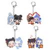 3pcs Movies Peripheral Ne Zha Ao Bing Key Pendant Acrylic Key Ring Car Pendant Schoolbag Pendant Gift For Fans Friends