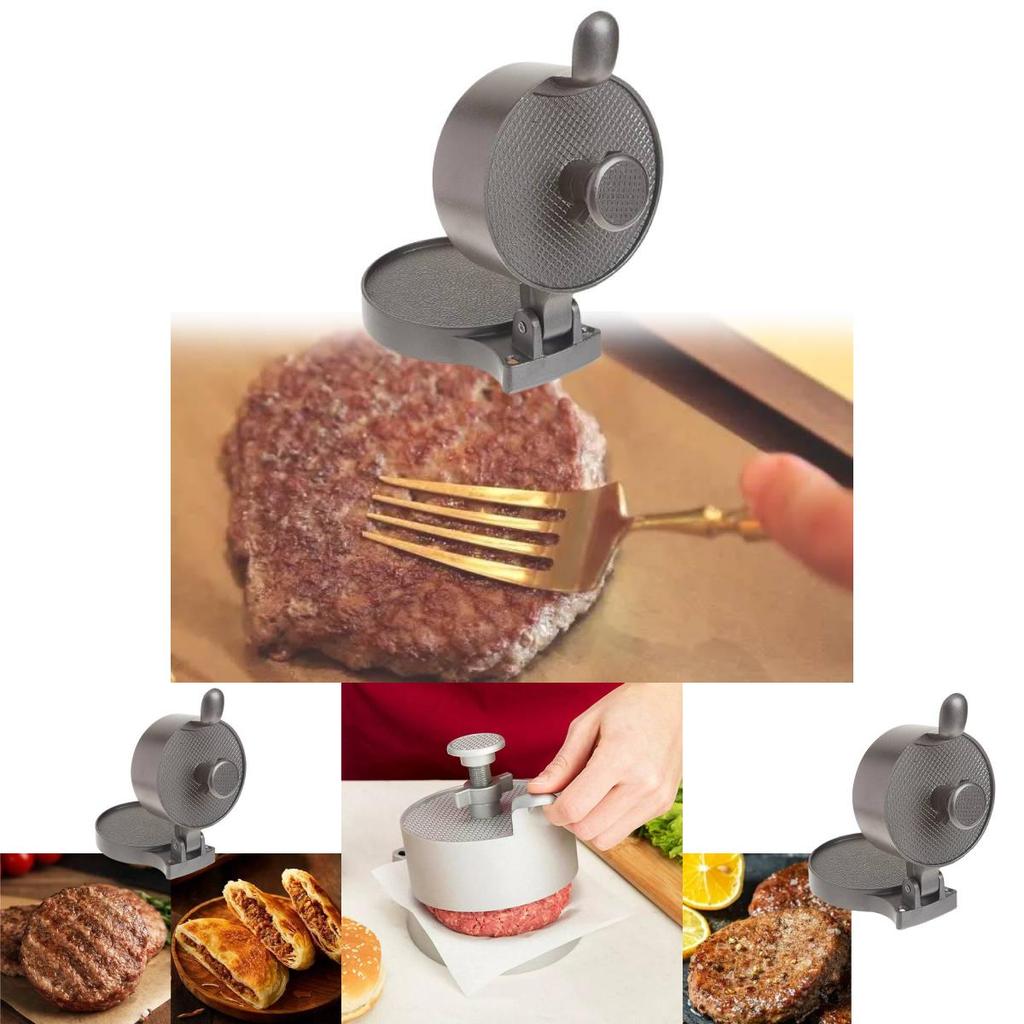 Універсальний ручний прес для бургерів Малий алюмінієвий сплав Регульований інструмент для формування м'яса Для вишуканих котлет