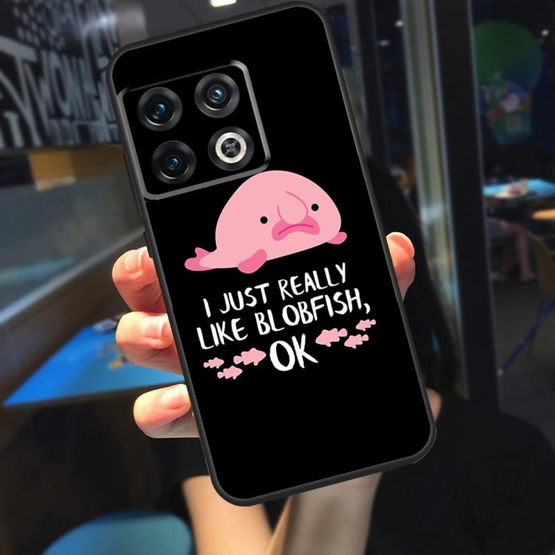 Cute Blobfish Funda For OnePlus 13R 13 12 R 11 9 10 Pro 8T 9RT 10T OnePlus Nord CE 4 2 3 Lite N20 N30 Case