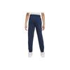 Nike Sportswear Club Fleece Logo Print Cuffed Loose Sweatpants Kids Bottoms Navy-Blue CJ7863-414