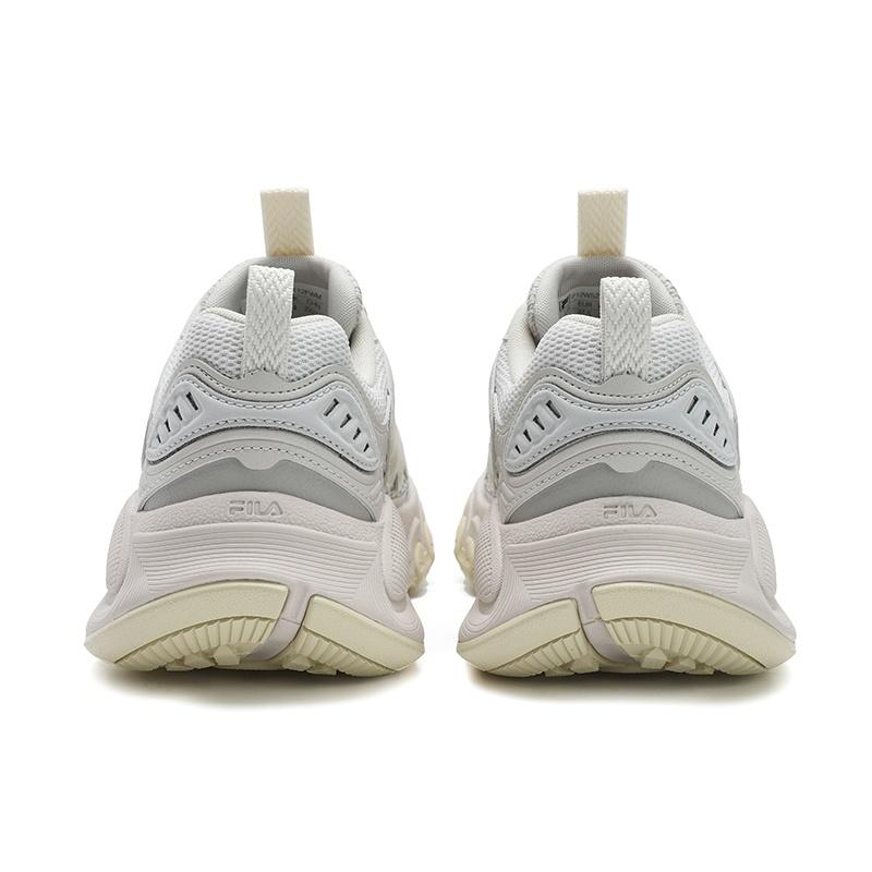 FILA TRUFFLE Textile, Synthetic Leather Height Increasing Low top Chunky Sneakers Women's White Gray F12W521112FWM
