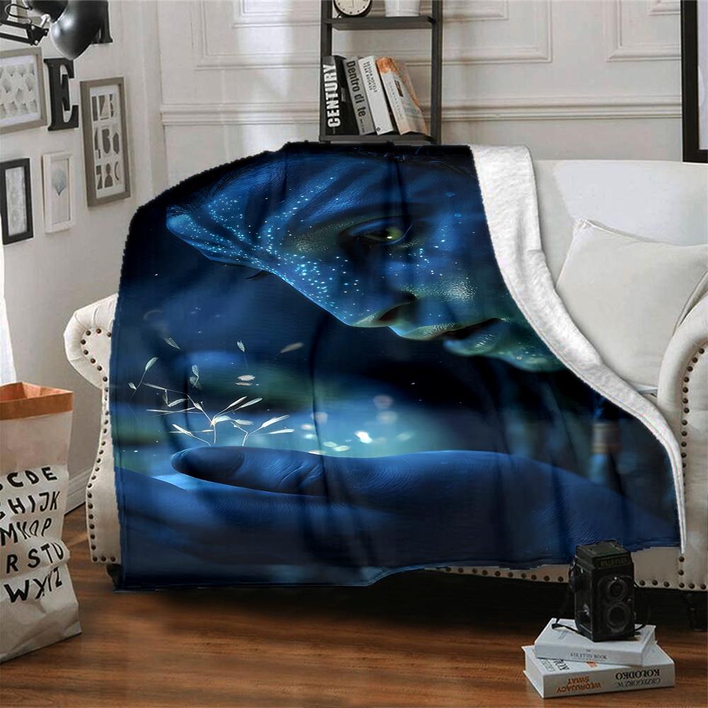1Pc Avatar'S Ethereal Journey Blanket For Couch Bed Plush Cozy Fuzzy Blanket Super Soft Warm Blankets For Fall And Winter 0918278