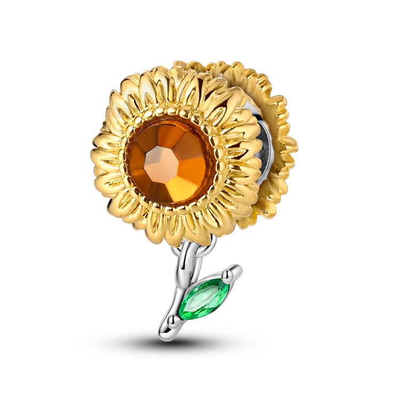 Original Charms Beads Copper Golden Leopard Firefly Butterfly Air Balloon Beads Fit Diy Bracelet Fine Jewelry