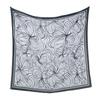 Nuovo foulard quadrato 110 con stampa floreale per donna, hijab musulamani, scialle, fazzoletto, foulard, fascia per capelli, bandana, fasce per capelli
