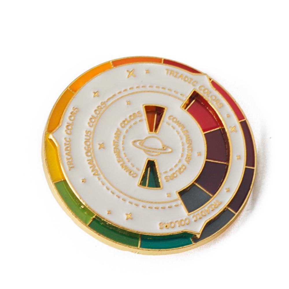 

Color Wheel Color Wheel Keyring Rotatable Rotable Color Palette Keychain Gift for Kids brooch 1