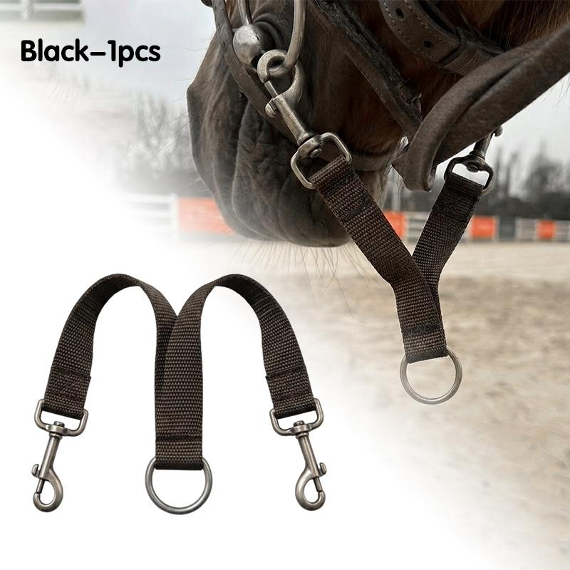 

Heavy-Duty Double-Headed Horse Mouth Hook for Lead Ropes, Reliable Equestrian Training Connection Accessory чёрный