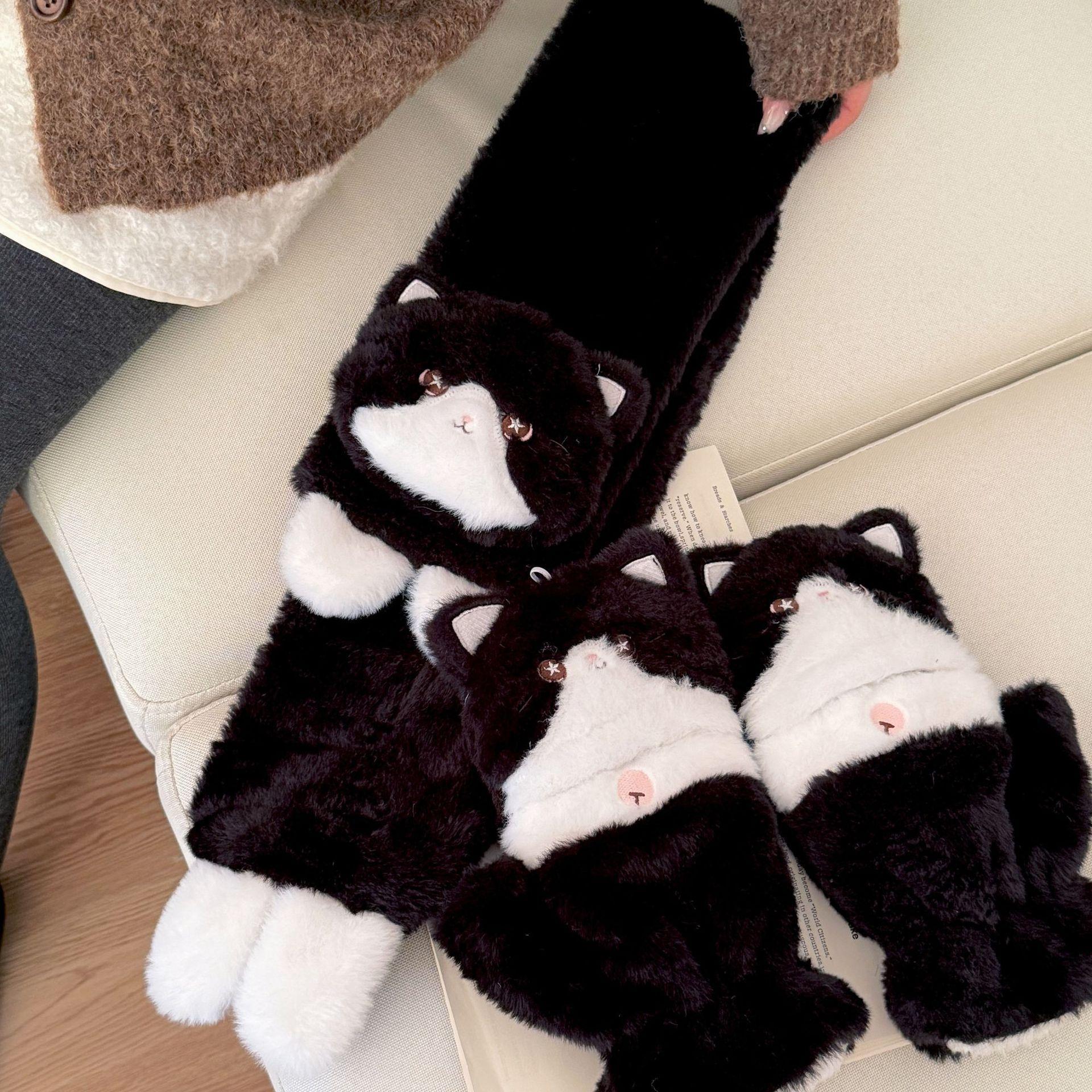 

Милый желтый котенок откидная крышка утолщенные термоперчатки женские полупалые флисовые антифриз сенсорный экран студенческие для письма зимние average size