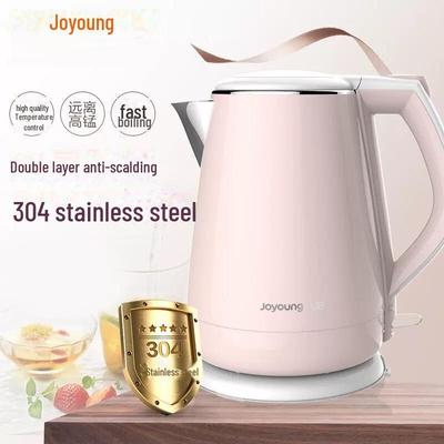 Joyoung K15-F626 Elektrikli Kettle, 304 Paslanmaz Çelik Çift Katmanlı, Haşlanmaya Karşı.