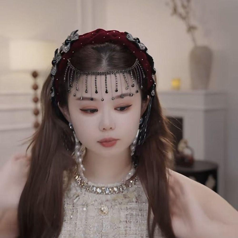 Exquisite Braid Flower Hair Hoop Sweet Elegant Headband Photo Props Wide Hair Band  Holiday Decor