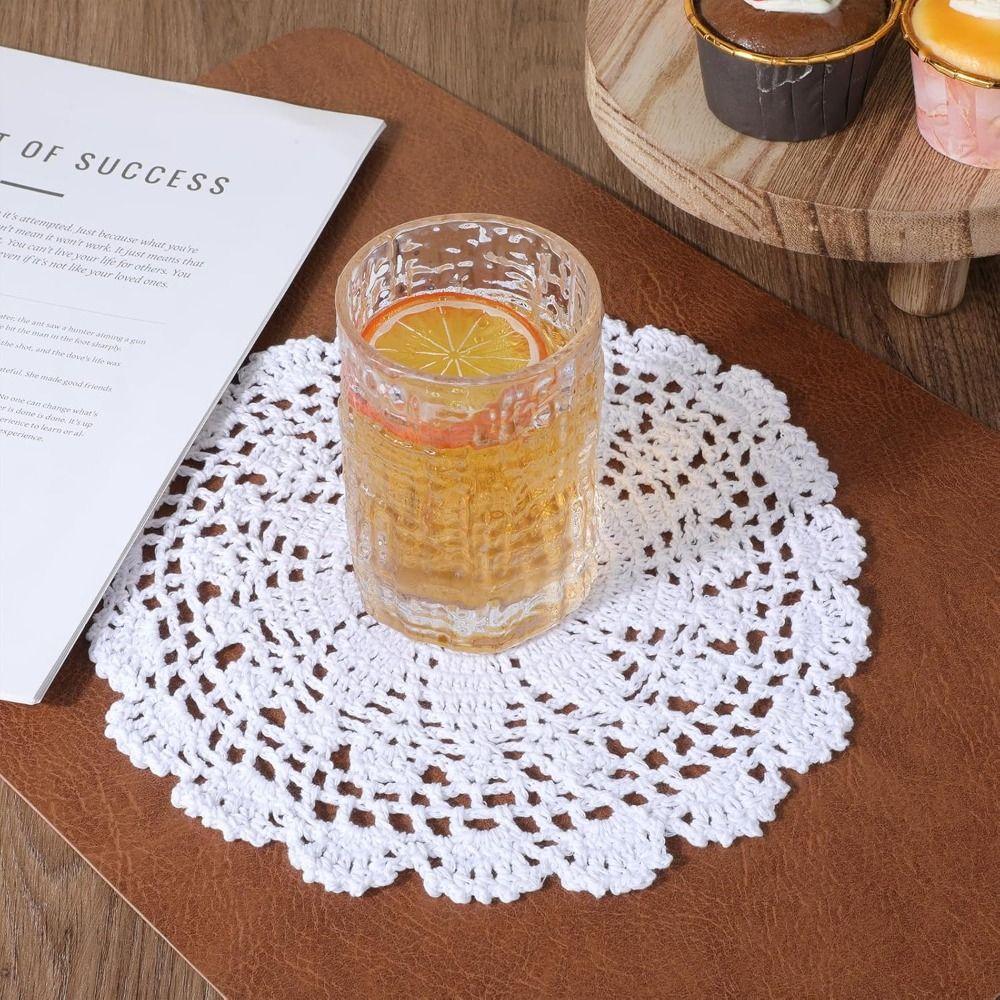 Vintage Table Mat Round Crochet Placemet New Wedding Event Decor