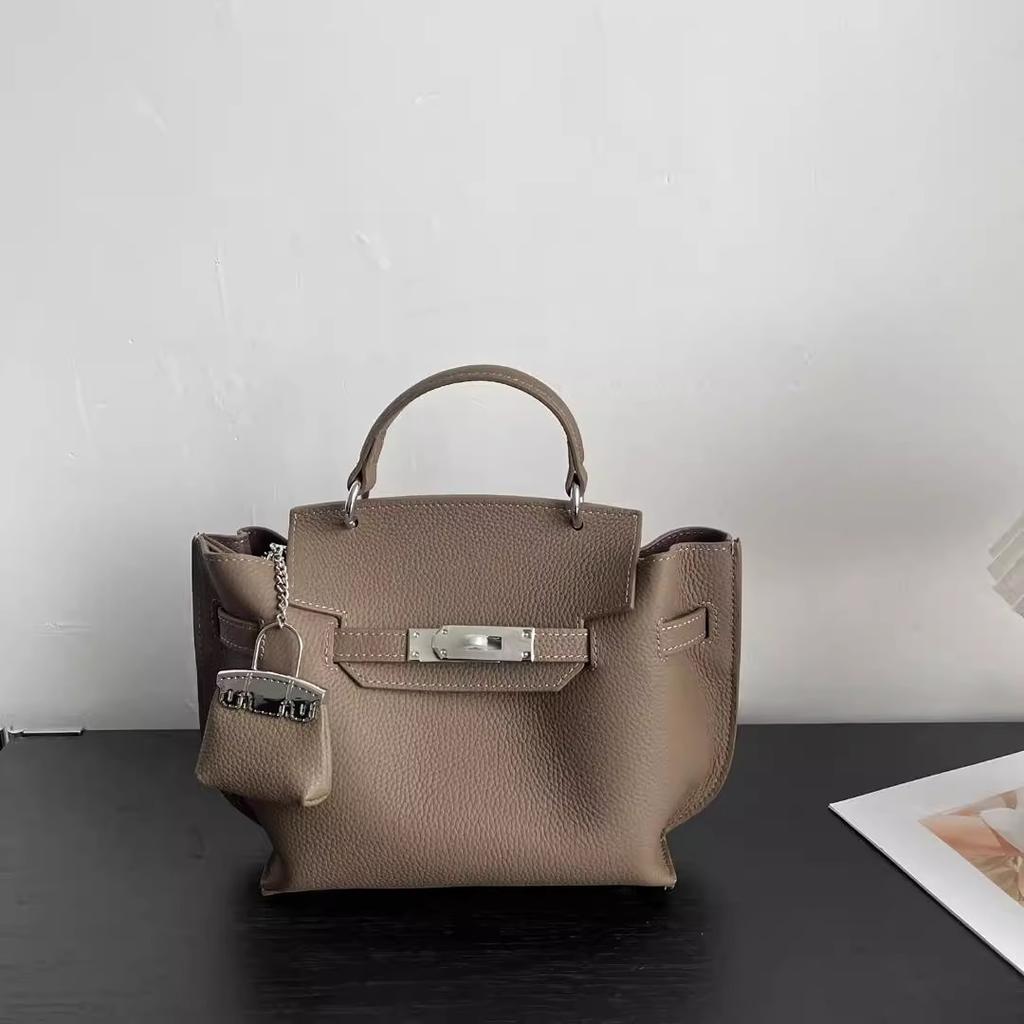 Oberste Schicht Rindsleder 2025 Neuer Stil Damen Einzelfach-Taschen * Inklusive hochwertigem Leder Große Kapazität Schlichtes Design