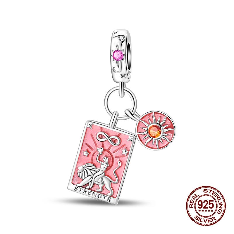 Copper Tarot Collection Pendant Diy Queen Scepter Beads Fit 3Mm Original Bracelet Jewelry Birthday Party Gifts