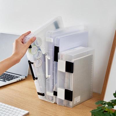 Japanese A4 File & A5 Receipt Organizer Box - Document & Certificate Storage Solution