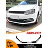 For Volkswagen VW Polo 6R 6C 2009 2010 2011 2012 2013 2014 2015 2016 2017 Front Bumper Lip Splitter Exterior Accessories BodyKit