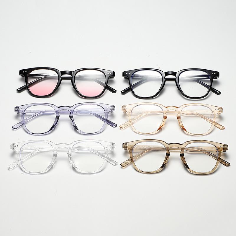 Cold Brown Glasses, Myopic Women Can Be Equipped With Glasses, Anti-Blue Light Plain Face, Multilateral Large Glasses Frame, Showing A Small Face