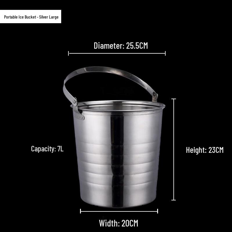 ZISIZ Stainless Steel Tiger Head Ice Bucket