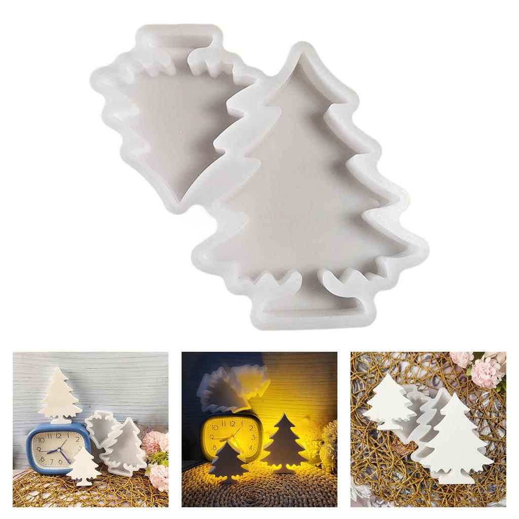 Christmas Tree Candle Mould Silicone Molds Ornament Molds Castings Molds Handmade Plasters Molds Craft Supplies