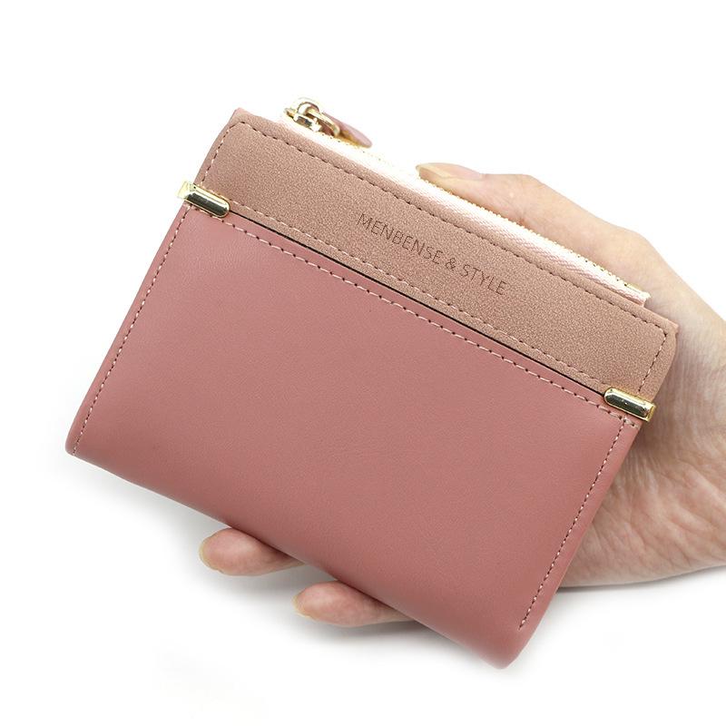 Korean Style Women's Zipper Wallet: Simple, Versatile, Short Coin Purse