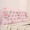 Cuscino per Testiera Stampa Fragole 1,2 m Letto Matrimoniale Extra Large Cuscini Lombari Decorazione Testiera Cameretta Schienale