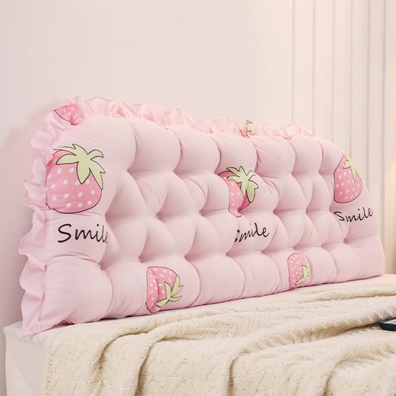 Cuscino per Testiera Stampa Fragole 1,2 m Letto Matrimoniale Extra Large Cuscini Lombari Decorazione Testiera Cameretta Schienale