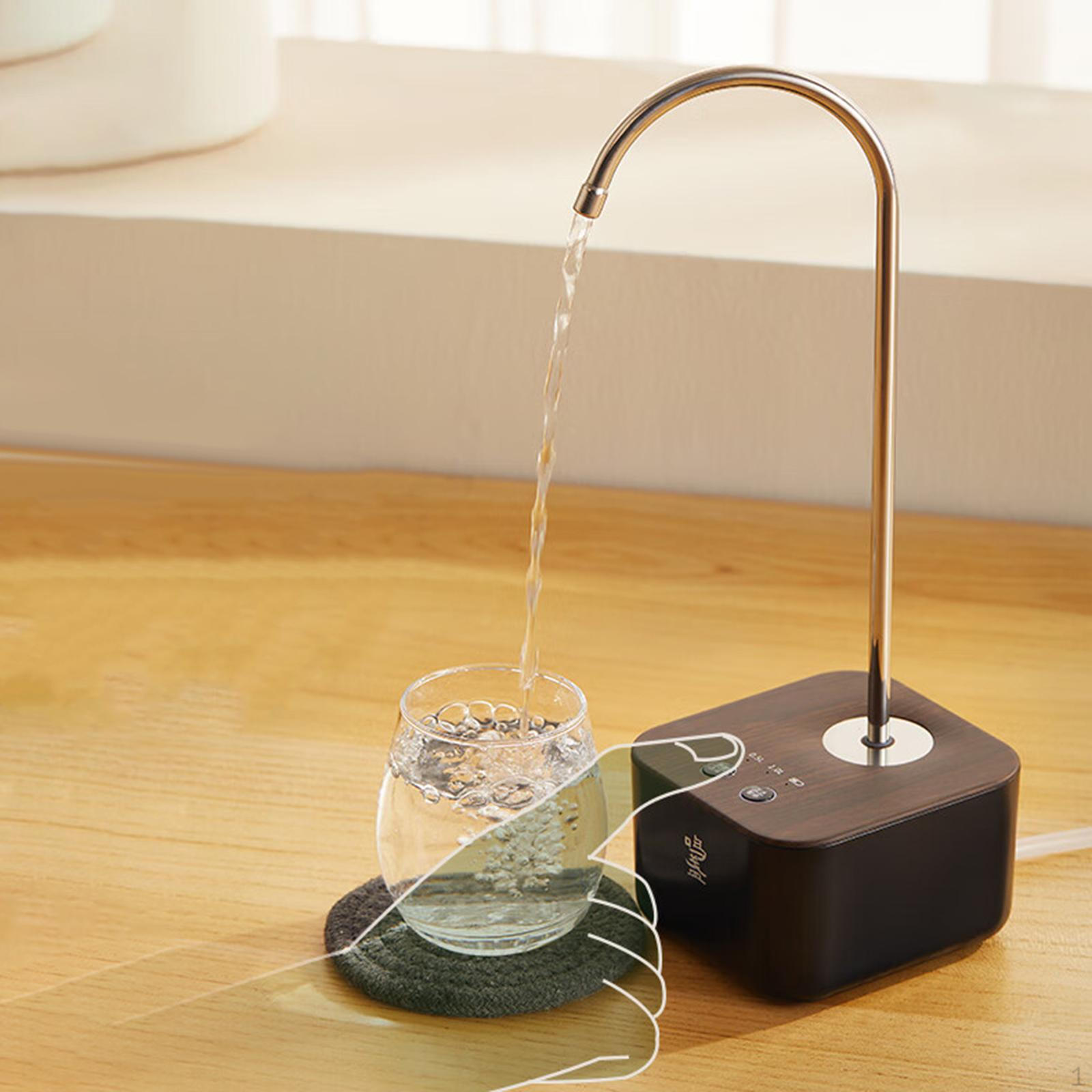 

Настольный диспенсер для бутылок с водой, питьевой насос двойного назначения, нескользящий с основанием чёрный