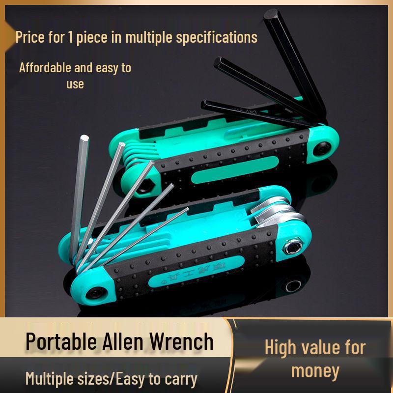 Taiwan Alloy Steel Folding Hex Key Set - Rust-Resistant, High Hardness Hex Wrench Combination.