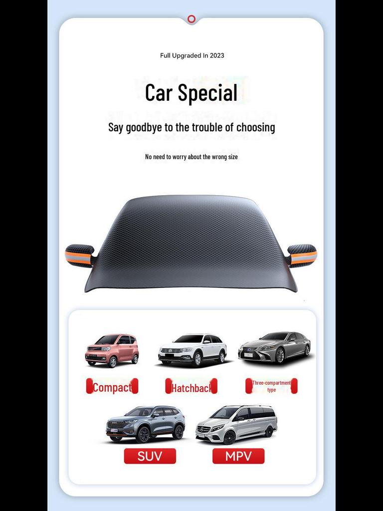 Magnetic Thickened Windshield Sunshade & Snow Cover