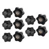 Threaded Black Knobs Set of 10 Thumb Nuts Durable for Quick & Secure Fastening