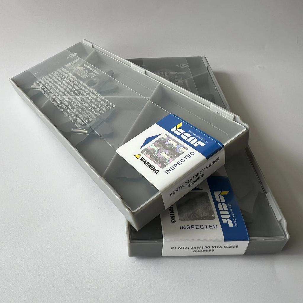 ISCAR / PENTA34N150J015 IC908 /  Industrial indexable Carbide Inserts 4 Pcs