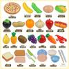 Child's Role-Play Kitchen Set: Peelable and Sliceable Realistic Fruits & Vegetables