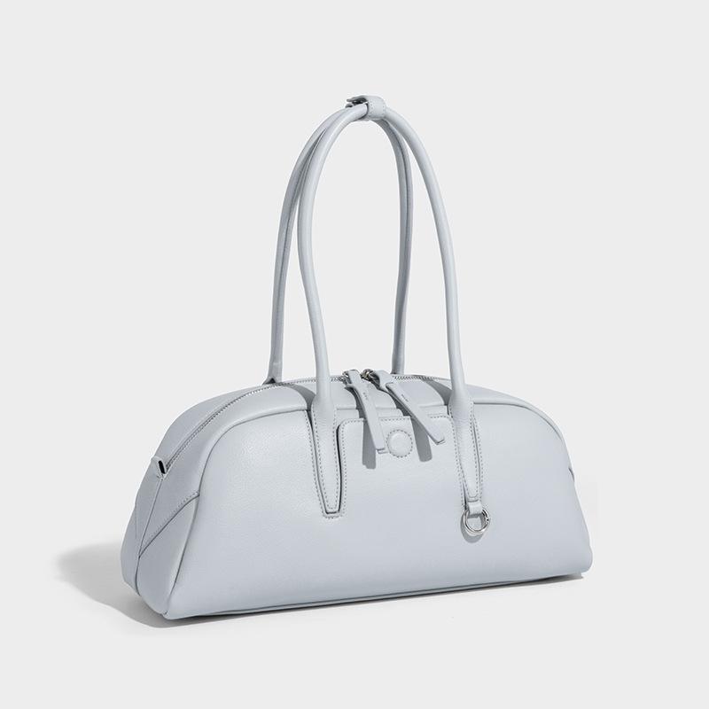 Niche 2025 Autumn Winter New Bowling Bag Tracing Pillow Bag Boston Underarm Baguette Women's Handbag